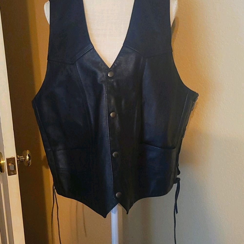 leather vest